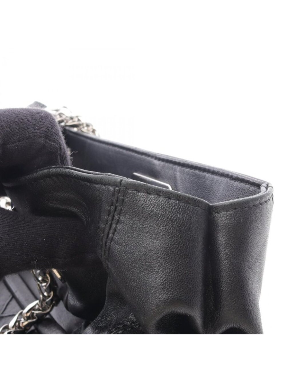 Dior Dio Tote Black Leather Granville Che - Picture 12 of 13
